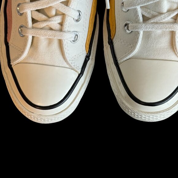 Converse Chuck 70 Color Block in Nice Looking Egret/Tidepool Grey/Yellow M8/W10 - Picture 8 of 11